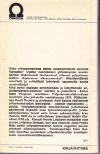 Yritysdemokratia - demokratian yritys, 1970. Antologia, katso kirjoittajat kuvasta.