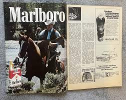 Moottori 1975 nr 8 - Ovatko ajovalosi kunnossa?, Et kai unohda heijastimia?, FrankFurtin autonäyttely, Vilkunkäytön nyrkkisäännöt, Tarviketori, ym.