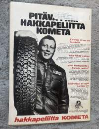 Moottori 1975 nr 8 - Ovatko ajovalosi kunnossa?, Et kai unohda heijastimia?, FrankFurtin autonäyttely, Vilkunkäytön nyrkkisäännöt, Tarviketori, ym.