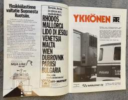 Aja 1975 nr 1 - Kevättalven autokilpa, Se ainoa oikea autoilumuoti, Se. Suomalainen. Liikenne, Yhden markan juttu, Saabeja on 12, ym.