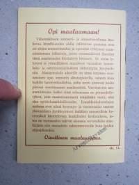 Maalareille - ammattitietoa kysymyksinä ja vastauksina