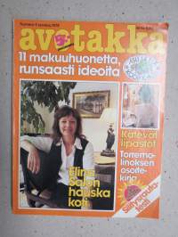 Avotakka 1978 nr 9, Elina Salo hauska koti Katajanokalla, Makuuhuoneet, Torremolinos, Gerhard af Schultén, 4 arkkitehtinaapurusta &amp; sisustukset