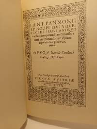 Janus Pannonius: Opera