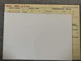 BMC  M. G. 1100 1964  -technical specifications, multilingual