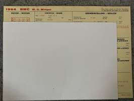 BMC  M. G. Midget 1964  -technical specifications, multilingual