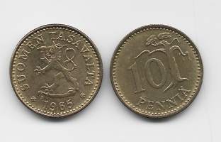 10 penniä  1965