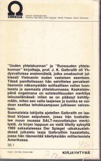 John Kenneth Galbraith - Sotilasmahdin valvonta, 1970. Sotateollisuuden merkitys talouselämässä