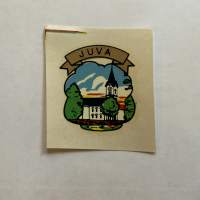 Juva -siirtokuva / vesisiirtokuva / dekaali -1960-luvun matkamuisto