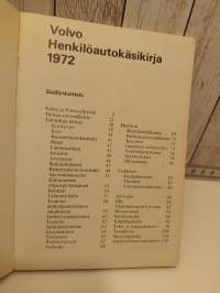 Volvo henkilöautokäsikirja 1972