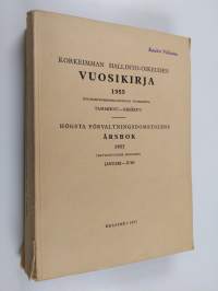 Korkeimman hallinto-oikeuden vuosikirja 1955, Tammikuu-kesäkuu = Högsta förvaltningsdomstolens årsbok 1955,  Januari-Juni