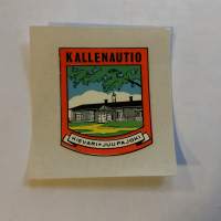 Kallenautio - Kievari - Juupajoki -siirtokuva / vesisiirtokuva / dekaali -1960-luvun matkamuisto