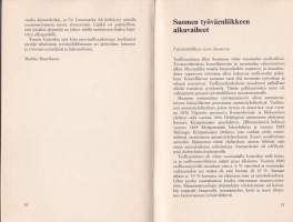 Työväenliikkeen tietokirja, 1974. Jokaisen työväenliikkeessä toimivan tärkeä haku-, historia- ja referenssiteos.