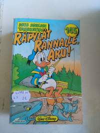 Aku ankan taskukirja 145 ,  räpylät rannalle Aku! , v.1992