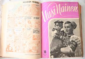 Uusi Nainen lehti vuosilta 1948-1950 sidottuna kirjaksi