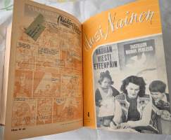 Uusi Nainen lehti vuosilta 1948-1950 sidottuna kirjaksi