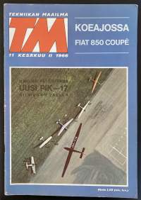 Tekniikan Maailma - 11/1966 - Kesäkuu II - Koeajossa ja artikkeleissa mm. Fiat 850 Coupé ja PIK-17