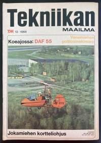 Tekniikan Maailma - 13/1968 - Koeajossa ja artikkeleissa mm. DAF 55 ja OH-XYV