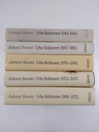 Urho Kekkonen 1944-1950 : Vonkamies ; 1950-1956 : Kuningastie ; 1968-1972 : Taistelu puolueettomuudesta ; 1972-1976 : Liennytyksen akanvirrassa ; 1976-1981 : Umpe...