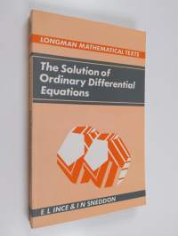 The solution of ordinary differential equations