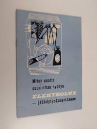 Miten saatte suurimman hyödyn Elektrolux-jäähdytyskaapistanne