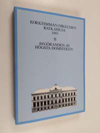 Korkeimman oikeuden ratkaisuja 1993 : 2 (heinä-joulukuu)