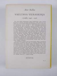 Vaeltava vieraskirja vuosilta 1946-1956