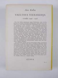 Vaeltava vieraskirja vuosilta 1946-1956