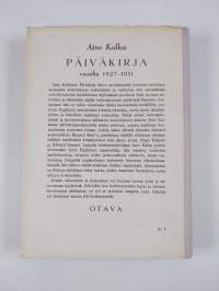 Päiväkirja vuosilta 1927-1931
