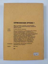 Sopimusoikeuden oppikirja 1 : Irtaimen kauppa : Osamaksukauppa : Metsänhakkuusopimus : Huoneenvuokra