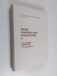 Rikosoikeudellisia kirjoitelmia 5