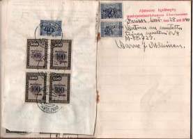 Autorekisteriote - Bilregisterutdrag. Rekisteriote  v.1940