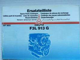 Ersatzteilliste KHD DEUTZ - Spare Parts Catalogue - F3L 913 G Engine 2973822