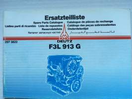 Ersatzteilliste KHD DEUTZ - Spare Parts Catalogue - F3L 913 G Engine 2973822