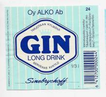 Gin Long Drink - viinaetiketti