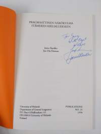 Pragmaattinen näkökulma Itämeren kielialueeseen (signeerattu, tekijän omiste)