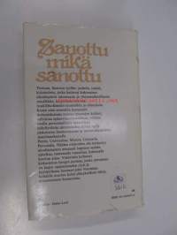 Sanottu mikä sanottu