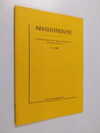 Arkistotiedote 2/1991 : yleisarkistojen tutkijapalvelun sanansaattaja