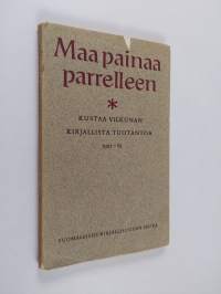 Maa painaa parrelleen : Kustaa Vilkunan kirjallista tuotantoa 1921-1961  : Helsinki, 26.10.1962