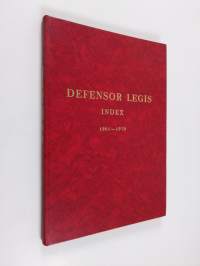 Defensor legis index 1961-1970