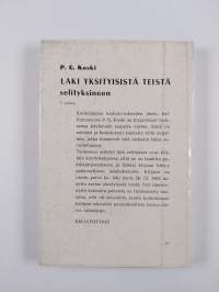Laki yksityisistä teistä selityksineen