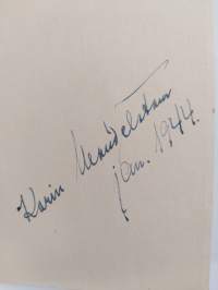 Denna natt är ett prov : dikter (signeerattu)