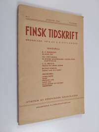 Finsk tidskrift : kultur - ekonomi - politik ; januari 1944