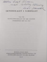 Aktiebolaget i samhället (signeerattu, tekijän omiste)