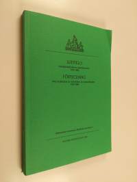 Luettelo henkikirjamikrofilmien käyttökopioista 1634-1808 = Förteckning över brukskopior av mikrofilmer av mantalslängder 1634-1808