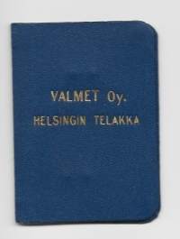 Valmet Oy Helsingin Telakka henkilökortti  1952