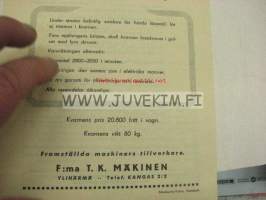 Jauho-Murska / T.K. Mäkinen -myyntiesite