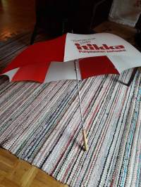 Sateen varjo Nostalginen tuote-esittely/ käyttötavara. Aikaan kun tehtaan tuote maistui muillekin kuin &quot;pohojalaasille. Mm.tavaran tuojille/ viejille maakuntiin