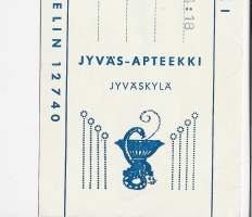 Jyväs - Apteekki  Jyväskylä resepti  signatuuri  1966