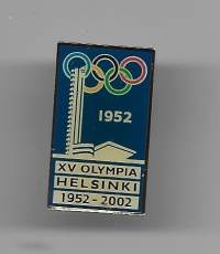 XV Olympia Helsinki  1952-2002 - pinssi   rintamerkki käyttämätön alkuper  pakkaus