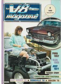 V8 Magazine  1988 nr 5 / Ford 1957, Olds 1959, Jeep 1977, Corvetten synty, Bonneville 59, Amazon 70